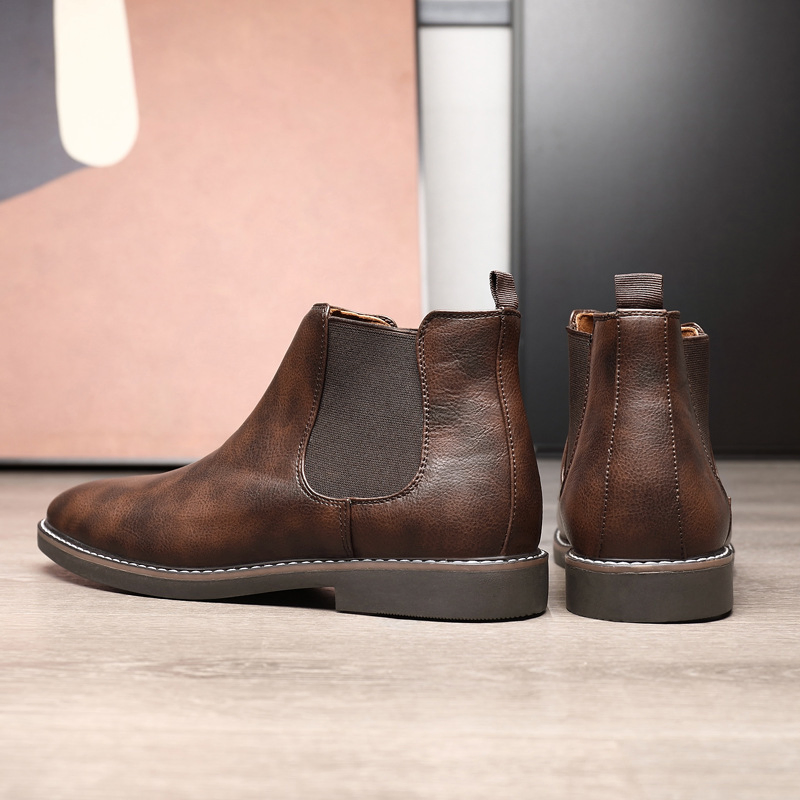 KOREAN STYLE BREATHABLE BUSINESS CHELSEA BOOTS