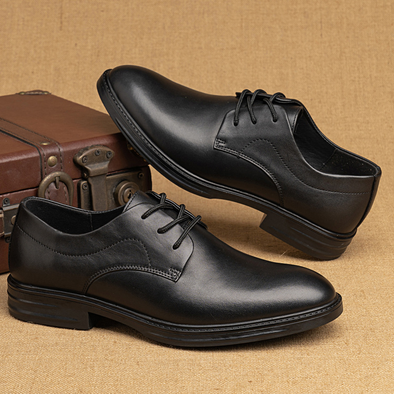 NEW MEN'S BUSINESS GENUINE LEATHER FORMAL SHOES 