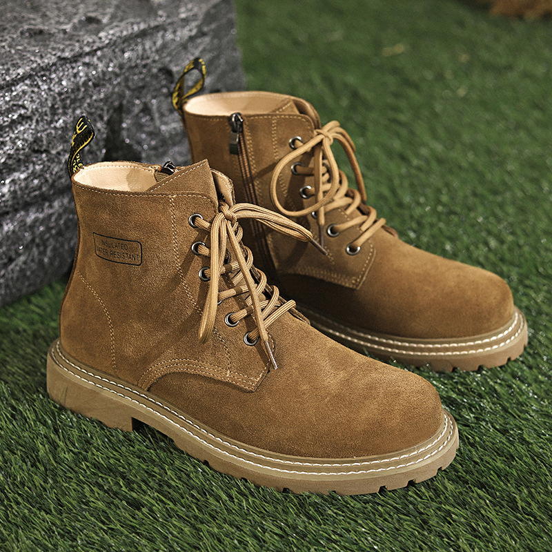 GENUINE LEATHER BRITISH HIGH-TOP RETRO BOOTS