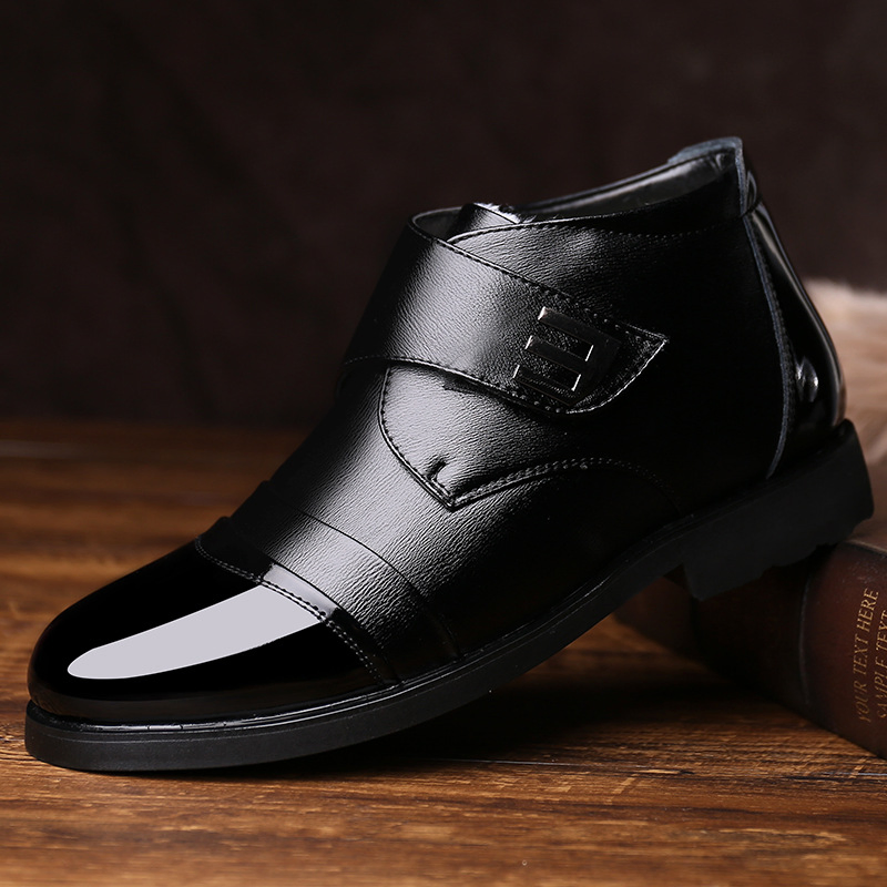 MEN'S COTTON GENUINE LEATHER BUSINESS FORMAL SHOES