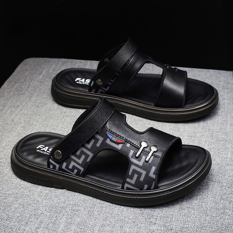 NEW GENUINE LEATHER OUTDOOR NON-SLIP SANDALS