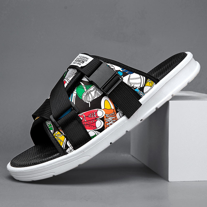 SUMMER OUTER WEAR BEACH SOFT SOLE SLIPPERS