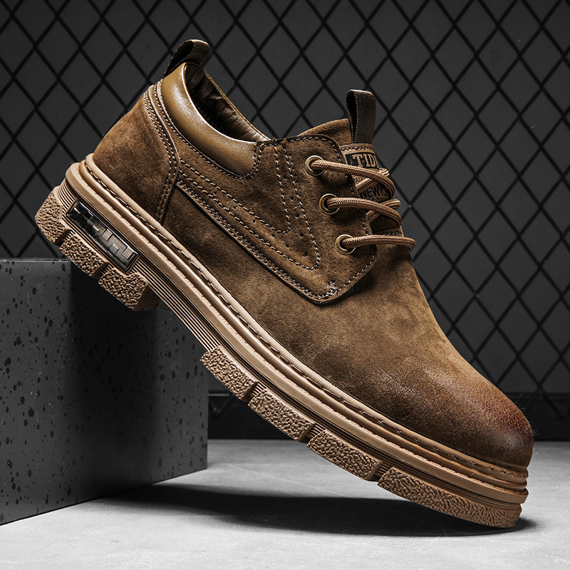 GENUINE LEATHER AUTUMN AND WINTER NEW RETRO CASUAL SHOES