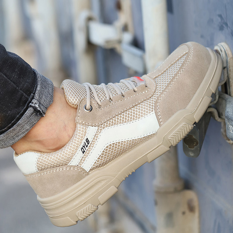  GENUINE LEATHER WITH MESH  SOLID SHOES