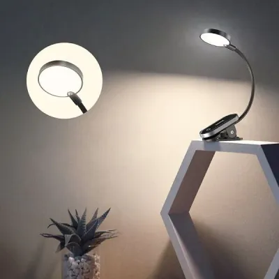 Baseus Mini Clip Lamp For Book Reading, Aquarium, Laptop Keyboard Light- Rechargeable, Portable And Useful (DGRAD-0G )