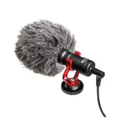 BOYA MM1 Microphone- Vlogging & YouTube Video Microphone For Smartphone, PC DSLR- (BOYA BY-MM1)
