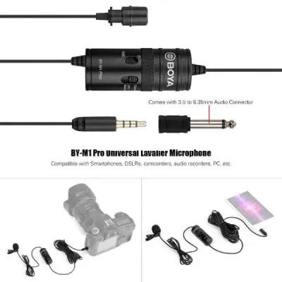 Boya M1 Pro Microphone (Professional Series Lavalier Microphone With 3.5mm Jack)