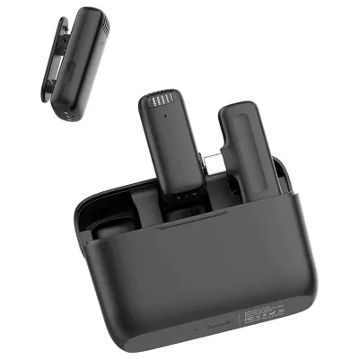 Ulanzi J12 Dual Wireless Microphone for Android With Charging Case For Type-C
