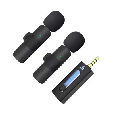 K35 Dual Wireless Microphone For 3.5mm Supported Devices