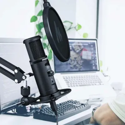 MAONO AU-PM422 Professional Cardioid Condenser Mic With Touch Mute Button