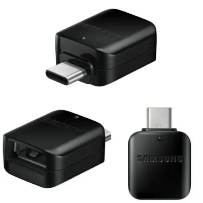 Samsung Type C to A- USB OTG Adapter (Black)