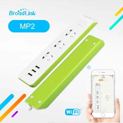 Broadlink MP2 WiFi Enabled Smart Power Strip With 3 USB Charging Port
