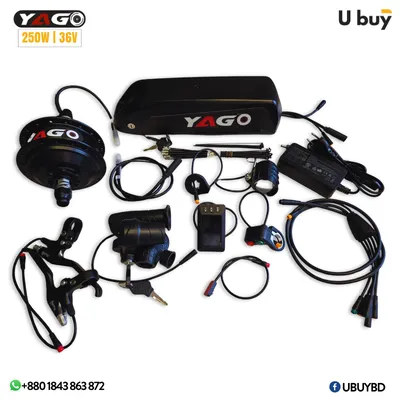 YAGO Smart Electric Cycle Conversion Hub Motor Kit Set (250W | 36V)