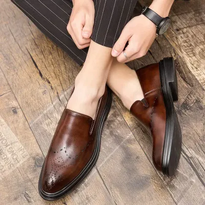 Slip on Brown Business Loafer