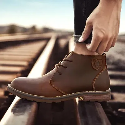 Genuine Leather Lace Up Shoes 2