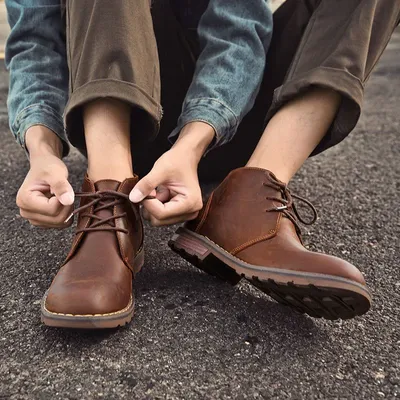 Genuine Leather Lace Up Shoes 2