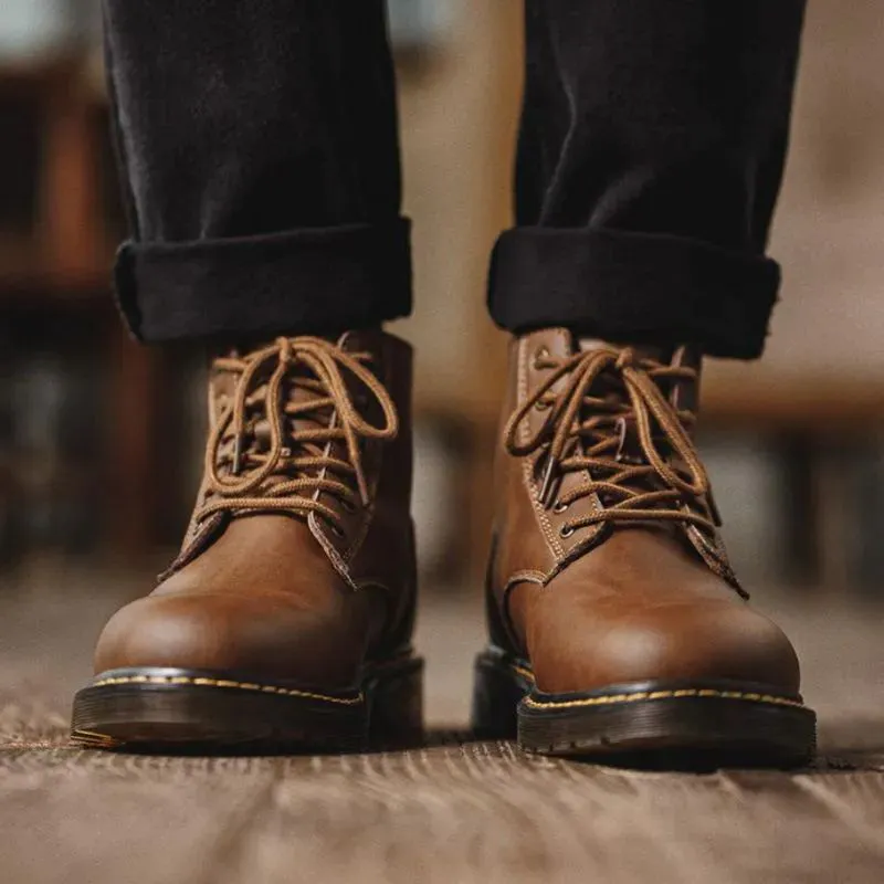 Genuine Leather Trendy Martin Boot 