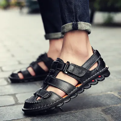 RELAX RISE GENUINE LEATHER SANDALS 