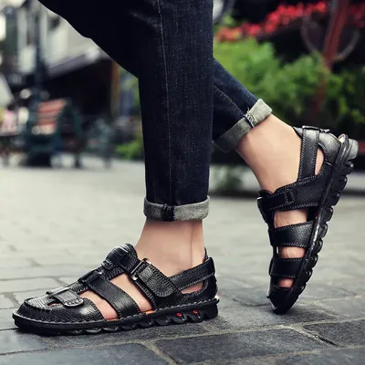 RELAX RISE GENUINE LEATHER SANDALS