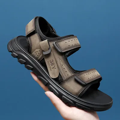 SUNBEAM STRIDE GENUINE LEATHER SANDALS