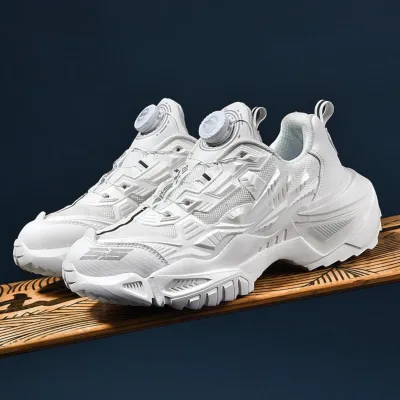 Sports Rotary Button Armor Sneaker