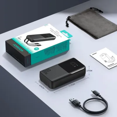 JOYROOM JR-PBC06 30W 10000mAh Mini Power Bank with Dual Cables