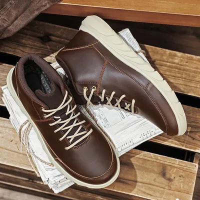 EUROPEAN STYLE MID-CUT LEATHER BOOT 8148DBr