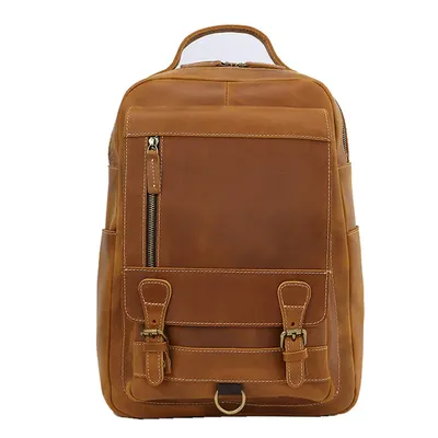 GENUINE LEATHER BACKPACK GB-YL013Br