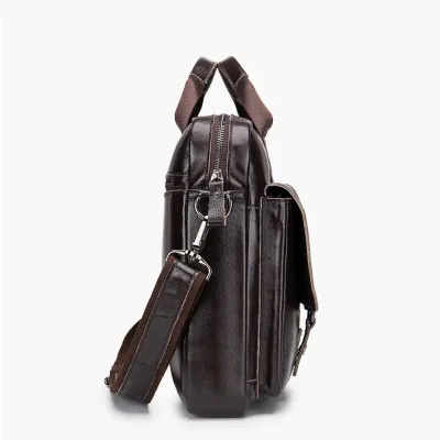 GENUINE LEATHER BRIEFCASE SHOULDER BAG GB-OL91503C
