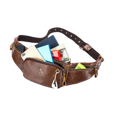 GENUINE LEATHER WAIST BAG GB-OL91123Br