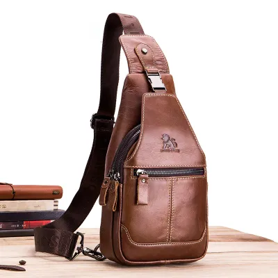GENUINE LEATHER CHEST BAG GB-OL91010Br