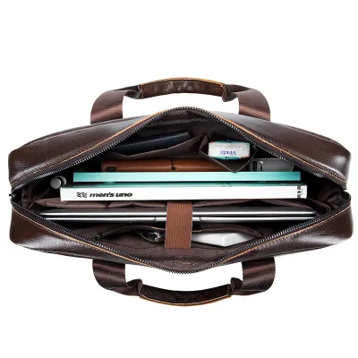 COWHIDE EXECUTIVE SHOULDER BAG GB-OL91504C