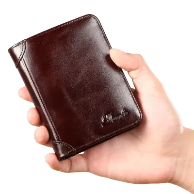 GENUINE LEATHER BIFOLD SHORT WALLET GB-DB922C