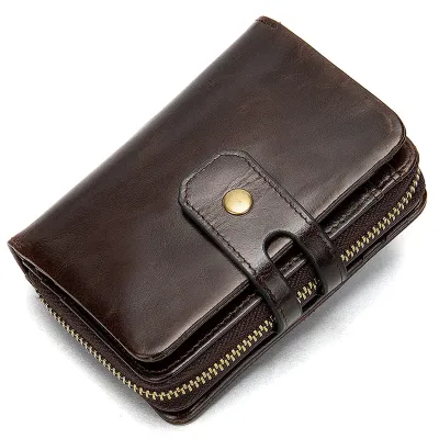 GENUINE LEATHER BIFOLD SHORT WALLET GB-MR8565C