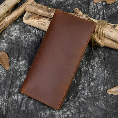 GENUINE LEATHER BIFOLD LONG WALLET GB-8031