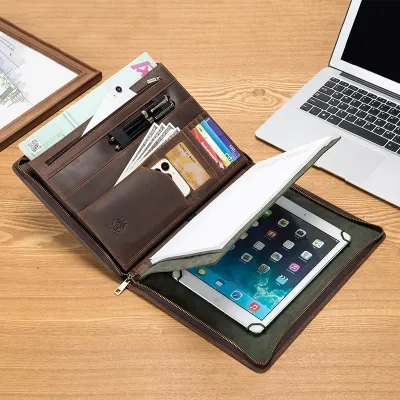 MULTIFUNCTIONAL GENUINE LEATHER CORPORATE TABLET BAG GB-ST8801