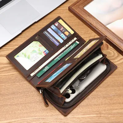 ITALIAN STYLE GENUINE LEATHER LONG WALLET GB-ST8316