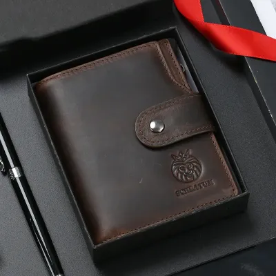 ITALIAN STYLE GENUINE LEATHER SHORT WALLET GB-ST8317