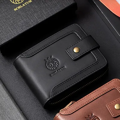 AMERICAN STYLE GENUINE LEATHER SHORT WALLET GB-ST8305