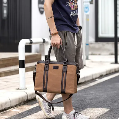 KOREAN BUSINESS CANVAS MESSENGER BAG GB-YH666