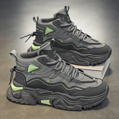 KOREAN VERSION THICK-SOLED HIKING SHOE 0032GY