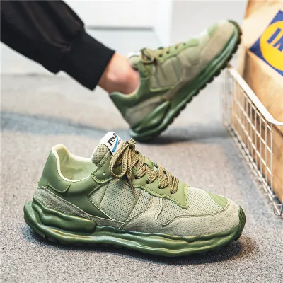 TIRE BOTTOM NON-SLIP BREATHABLE MESH CASUAL SHOE 9606GR