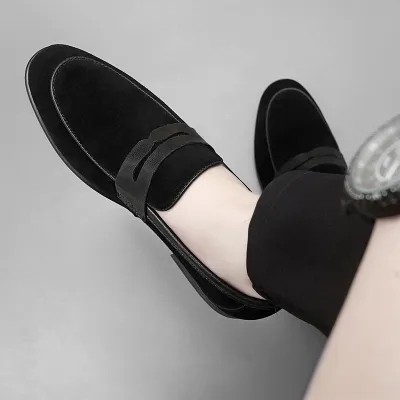 KOREAN BREATHABLE BROGUE POINTED LOAFER GB-3011