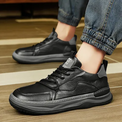 RETRO SPORTS LEATHER DEODORANT CASUAL SHOE 6021B
