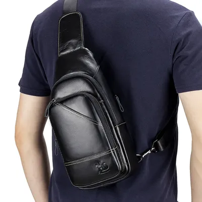 COWHIDE CHEST BAG OL91021B