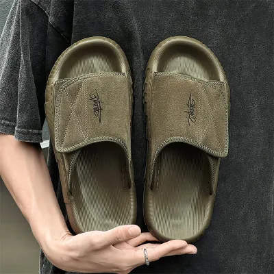 GENUINE LEATHER VELCRO FLIP FLOP GB-0981