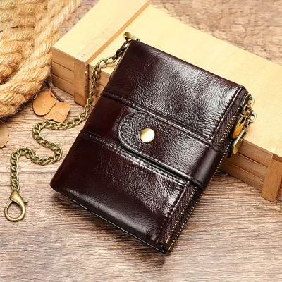 GENUINE LEATHER BIFOLD SHORT WALLET MR8599C