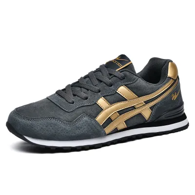 GENUINE LEATHER SOFT-SOLED NON-SLIP RUNNING SHOES GB-6370