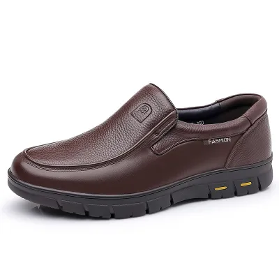 BREATHABLE BRITISH SOFT SOLE COMFORTABLE LEATHER SHOES GB-0160