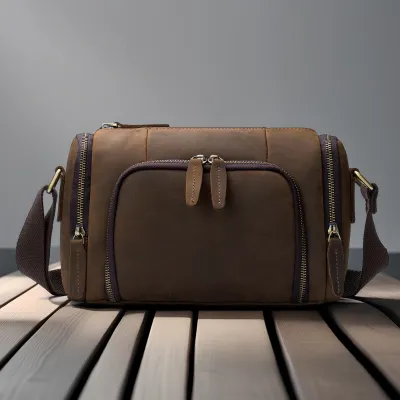 GENUINE LEATHER DUFFLE BAG GB-MR6058